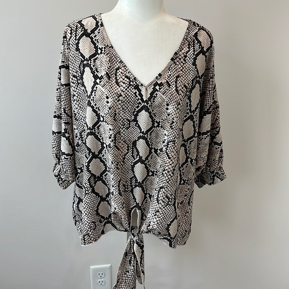 KLD Snake Print Blouse